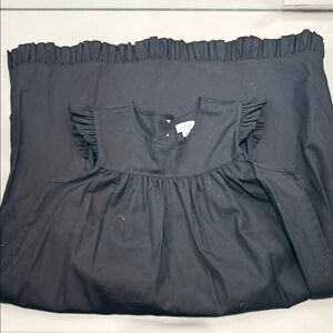 Black Ruffled Kids Dress